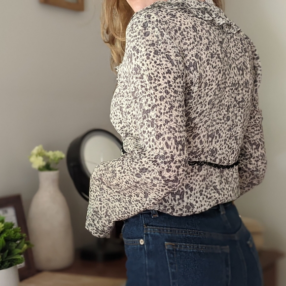 Vintage Floral Silk Blouse - Picture 4 of 5
